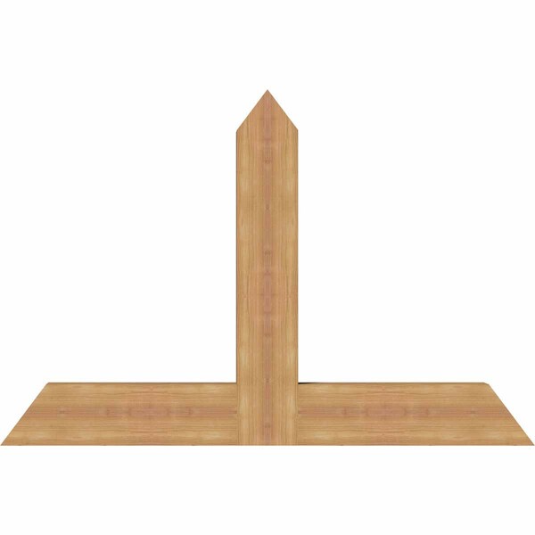 Ekena Millwork Portland Timber Gable Bracket, Western Red Cedar, 48"W x 32"H x 3 1/2"D x 5 1/2"F, 16/12 Pitch GBW048X32X0406POR00SWR - main